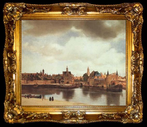 framed  Jan Vermeer View of Delft (mk08), ta009-2